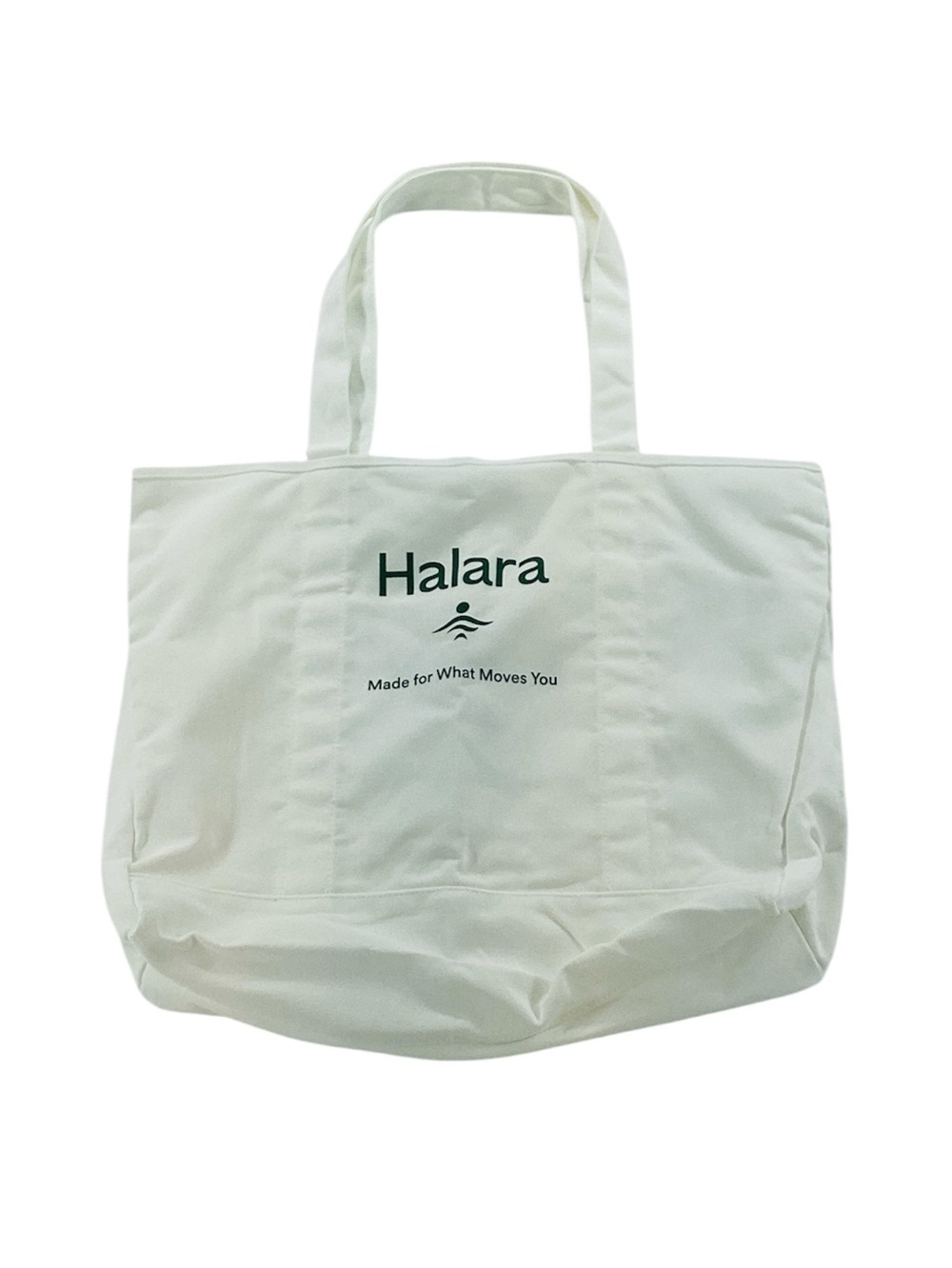 🐵 Halara White Canvas Tote Bag
